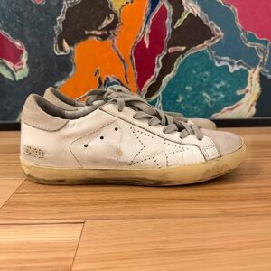 Golden Goose White and Gray GGDB SUPERSTAR 37(6)